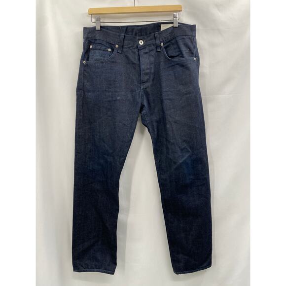 Rag & Bone 34 Fit 2 Slim Fit Raw Selvedge Denim Jeans - Picture 2 of 6